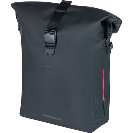 Basil Enkele fietstas SoHo Nordlicht MIK Studs 17L Zwart