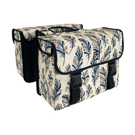 Willex Dubbele fietstas Metropolis 34L Blue Feather