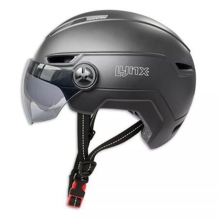 Lynx Fietshelm Visor Pro S/M Zwart- met vizier