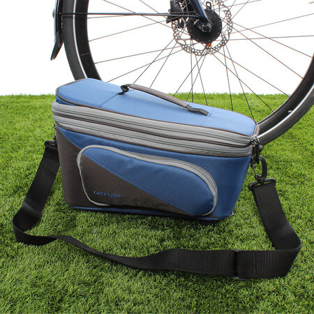 Racktime Bagagedragertas Talis Plus grijs/blauw - 8L + 7L