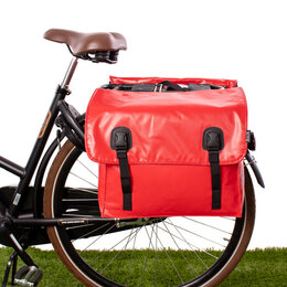 Beck Dubbele fietstas Classic Robijn