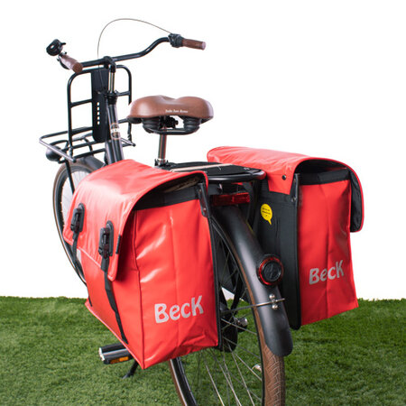 Beck Dubbele fietstas Classic Robijn
