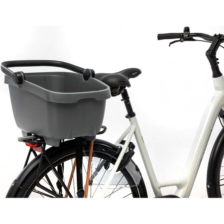 New Looxs Fietsmand Clipper MIK 2.0 28L Antraciet - Ook voor de hond