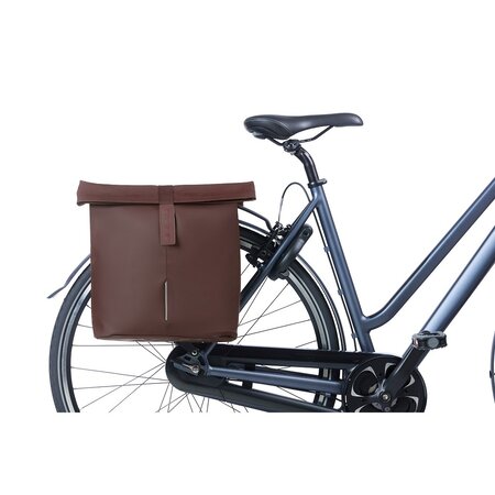 Basil Dubbele fietstas City Roasted Brown 32L