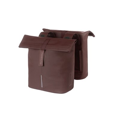 Basil Dubbele fietstas City Roasted Brown 32L