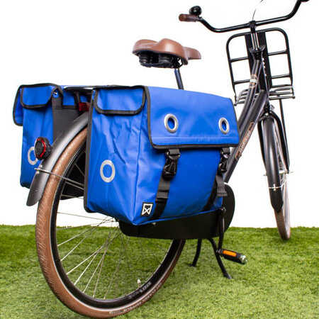 Willex Dubbele fietstas Bisonyl 52L Blauw