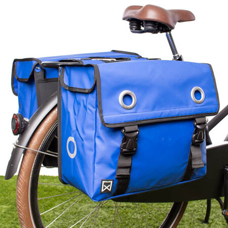 Willex Dubbele fietstas Bisonyl 52L Blauw