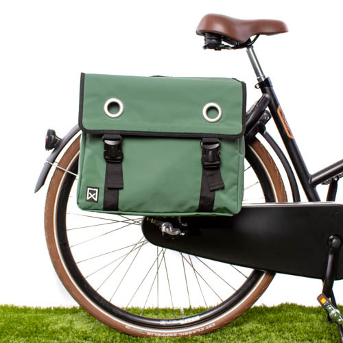 Dubbele fietstas Bisonyl 52L Groen