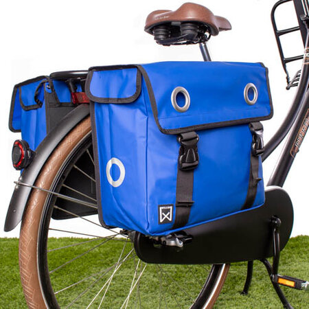 Willex Dubbele fietstas Bisonyl 40L Blauw