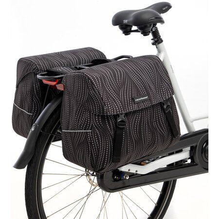 New Looxs Dubbele fietstas Joli Double Alma Black 37L