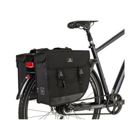 FastRider Dubbele fietstas Hybride 26L Zwart