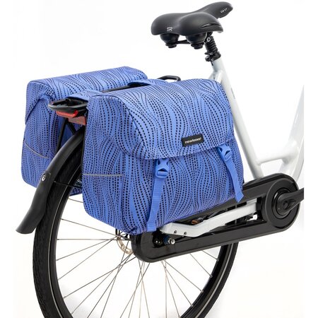 New Looxs Dubbele fietstas Joli Double Alma Blue 37L