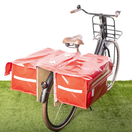 Dubbele Krantentas XXL 75L Rood
