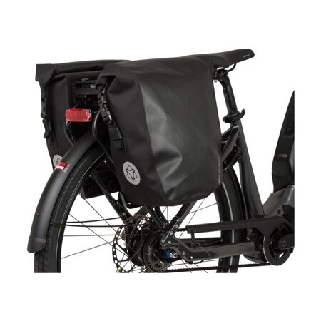 AGU Dubbele fietstas Shelter Clean Medium MIK 34L Zwart - Waterdicht