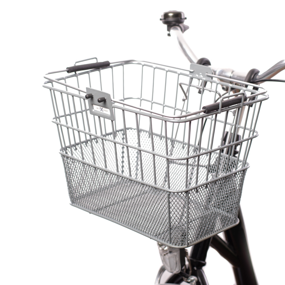 Fietsmand Staal Quick Release Zilver afbeelding