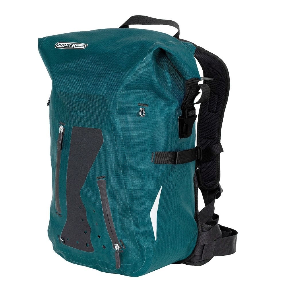 Ortlieb Fietsrugzak Packman Pro Two Petrol 25L Waterdichte rugtas Fietsparadijs