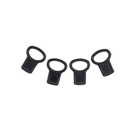 Ortlieb Klemrubbers voor Mudguard en Seat-Pack Zwart