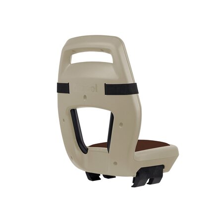 Qibbel 6+ Junior Seat compleet - Cappuccino/Bruin - met voetsteunen