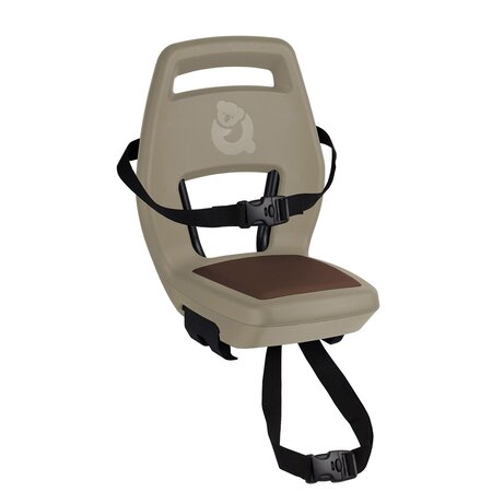 Qibbel 6+ Junior Seat compleet - Cappuccino/Bruin - met voetsteunen