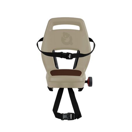 Qibbel 6+ Junior Seat compleet - Cappuccino/Bruin - met voetsteunen