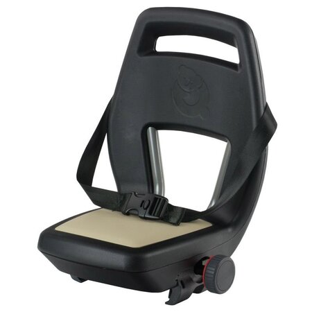 Qibbel 6+ Junior Seat compleet - Zwart/Khaki - met voetsteunen