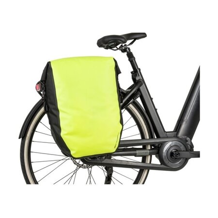 AGU Enkele fietstas Shelter Clean Large 42L Neon Geel - Set van twee tassen