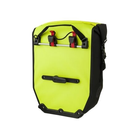 AGU Enkele fietstas Shelter Clean Large 42L Neon Geel - Set van twee tassen