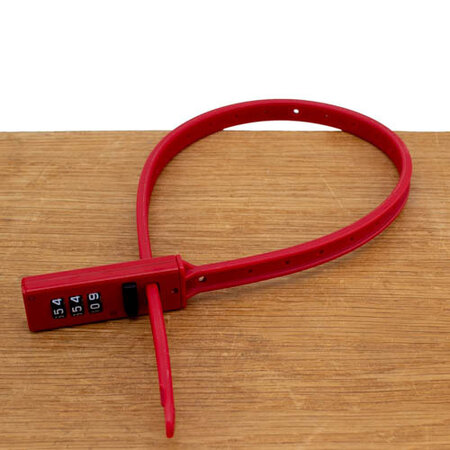 DoubleLock Kabelslot  Strap Lock Set 56cm Rood - Set van twee