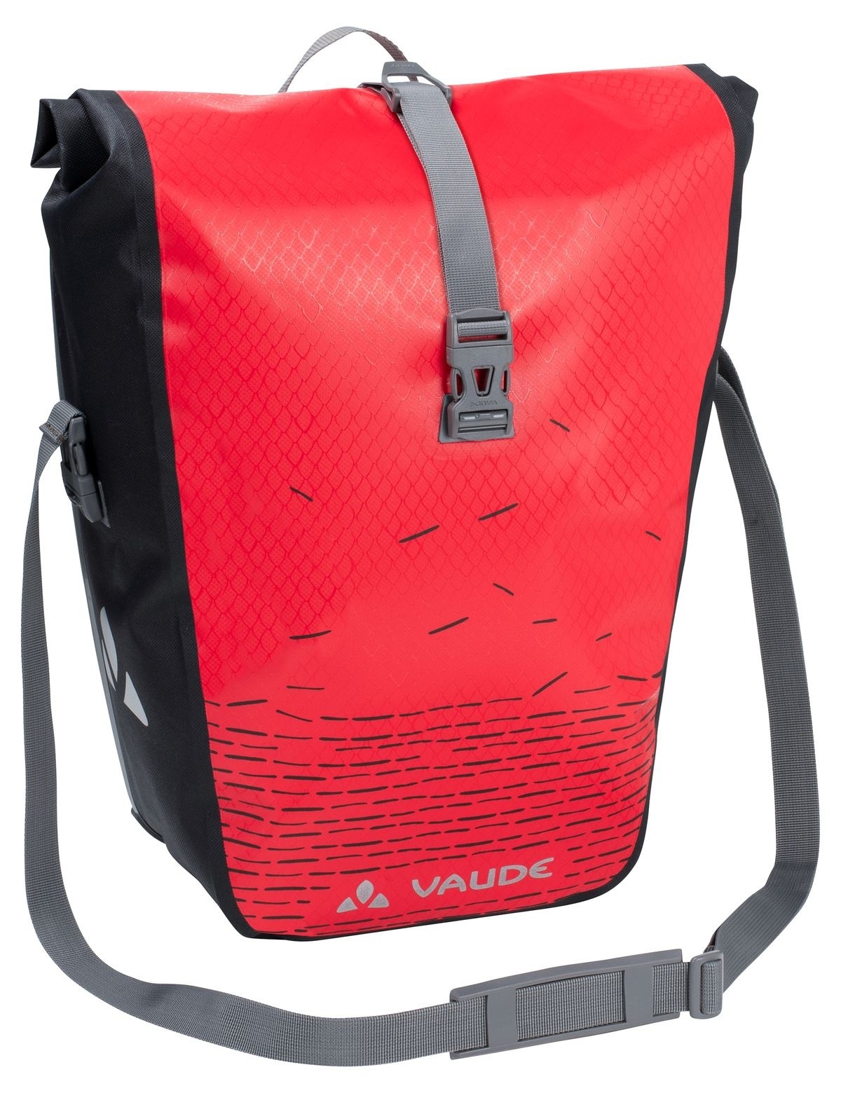 Enkele fietstas Aqua Back Print Single 20L Red/Black