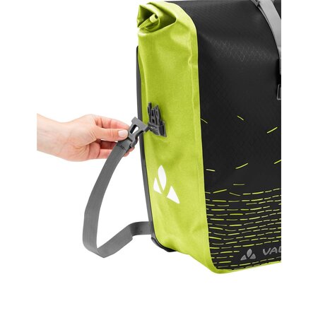 Vaude Enkele fietstas Aqua Back Print Single 20L Black/Bright Green