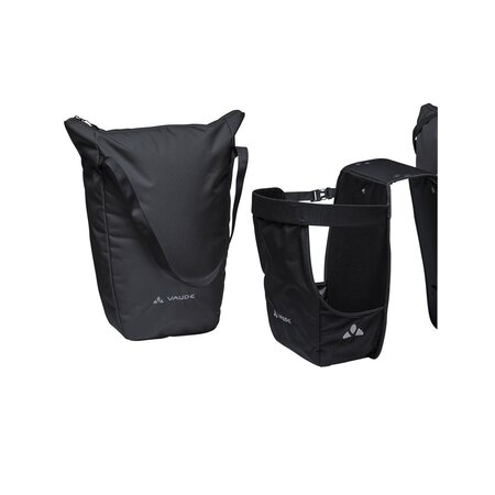 Vaude Dubbele fietstas Twinshopper 44L Black