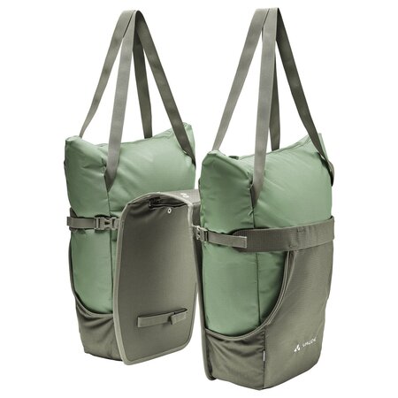 Vaude Dubbele fietstas Twinshopper 44L Willow Green