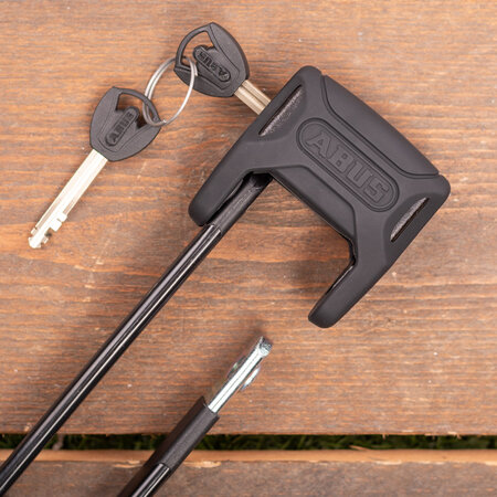 ABUS Bordo Big XPlus 6000K 90 cm zwart SH - met framehouder