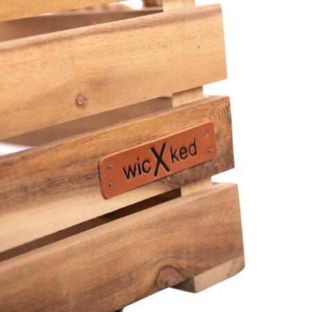 Wicked Houten Krat S 16,5L Bruin