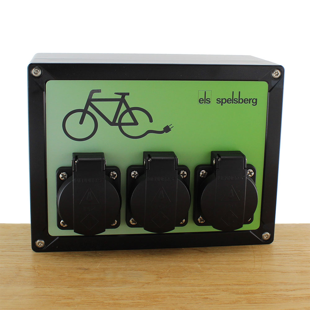 3-voudig Fietsoplaadstation LED