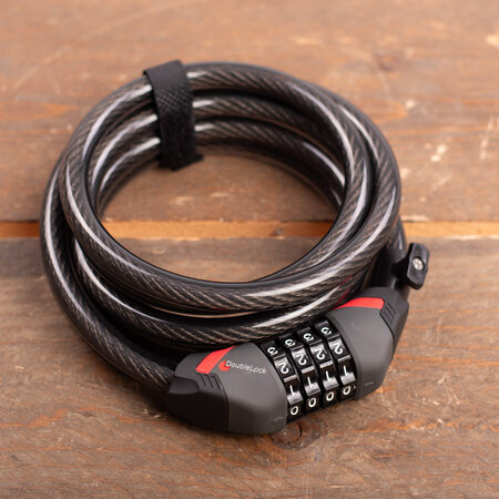 DoubleLock Kabelslot Coil Cable Combo 240 CM  - 12 MM  met cijfercode