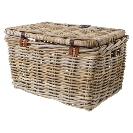 FastRider Fietsmand Sera met klep Naturel - Medium