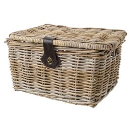 FastRider Fietsmand Sera met klep Naturel - Medium