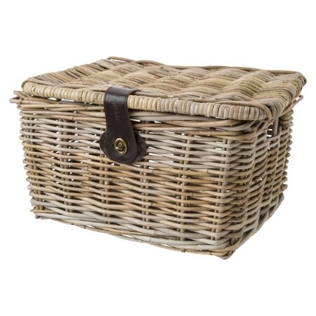 FastRider Fietsmand Sera met klep Naturel - Medium