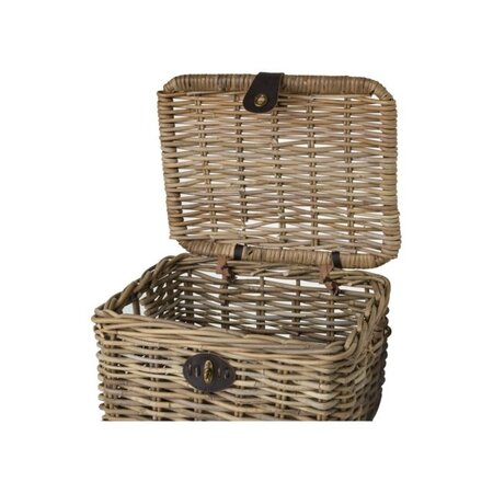 FastRider Fietsmand Sera met klep Naturel - Medium