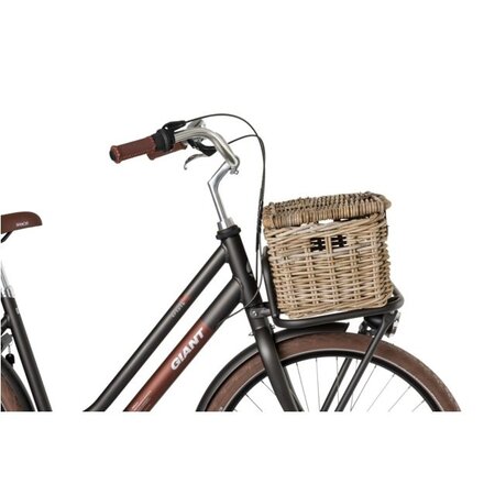 FastRider Fietsmand Sera met klep Naturel - Medium