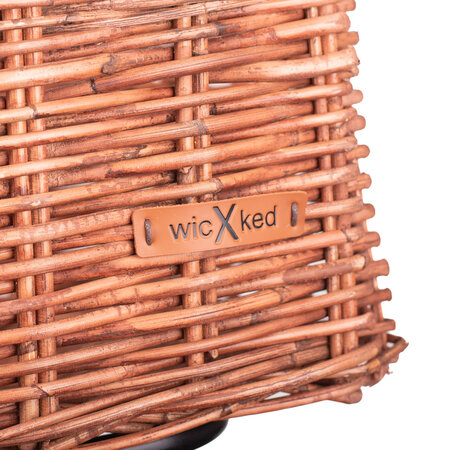 Wicked Kratmand L Bruin 30L - klassieke fietsmand