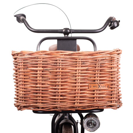 Wicked Kratmand L Bruin 30L - klassieke fietsmand