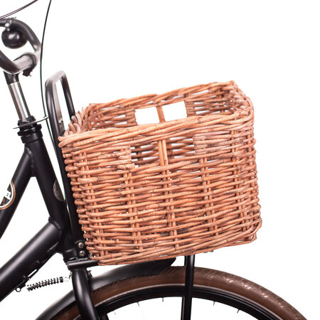 Wicked Kratmand L Bruin 30L - klassieke fietsmand