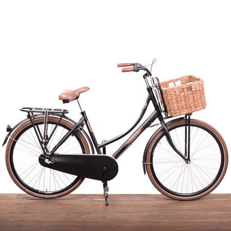 Wicked Kratmand L Bruin 30L - klassieke fietsmand