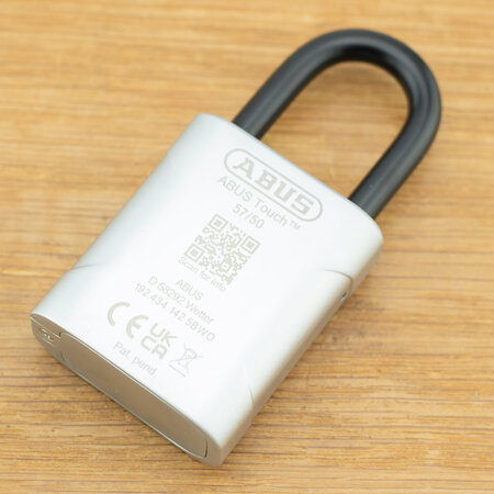 ABUS Hangslot Touch 57/50 met 8KS Chain - Vingerafdrukslot met ketting