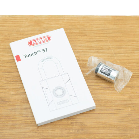 ABUS Hangslot Touch 57/50 met 8KS Chain - Vingerafdrukslot met ketting