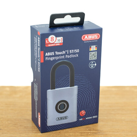ABUS Hangslot Touch 57/50 met 8KS Chain - Vingerafdrukslot met ketting
