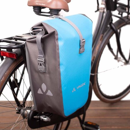 Vaude Enkele fietstas Aqua Back Single 20L Icicle - cool ijsblauw!