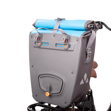 Vaude Enkele fietstas Aqua Back Single 20L Icicle - cool ijsblauw!